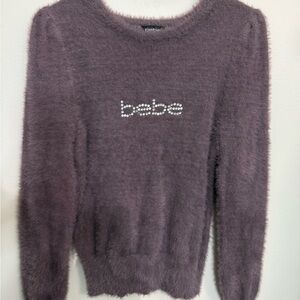 Bebe Women's Plush Lavender Sweater